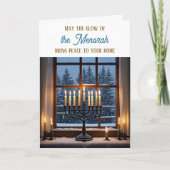 Happy Hanukkah | May the Glow of the Menorah Karte (Vorderseite)