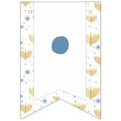 Happy Hanukkah & Mehorah + Star von David Pattern Wimpelkette (Erste Fahne)