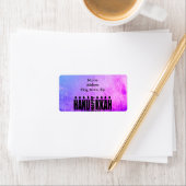 Happy Hanukkah Menorah Adressaufkleber (Insitu)