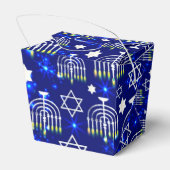 Happy Hanukkah Menorah Ausstieg Geschenkschachtel (Rückseite)