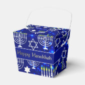 Happy Hanukkah Menorah Ausstieg Geschenkschachtel (Vorderseite)