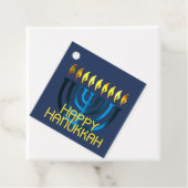 Happy Hanukkah Menorah Blue Geschenkanhänger (Beispiel)