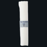 Happy Hanukkah Menorah Candle Blue Serviettenband<br><div class="desc">© Gorjo Designs. Made for you via Zazzle Plattform. // Benötigen Sie Hilfe bei der Anpassung Ihres Designs? Andere Ideen got? Kontaktieren Sie mich (Zoe) direkt über den unten stehenden Kontaktknopf.</div>