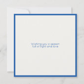 Happy Hanukkah Menorah Card (Rückseite)