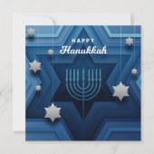 Happy Hanukkah Menorah Card (Vorderseite)