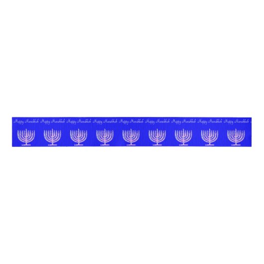 Happy Hanukkah Menorah David' Fave Ripsband (Vorderseite)