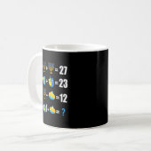 Happy Hanukkah Menorah Dreidel Doughnut Math Teach Kaffeetasse (Vorderseite Links)