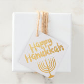 Happy Hanukkah Menorah Geschenkanhänger (Mit Box)