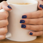 Happy Hanukkah Menorah Jewish Chanukah Blue Minx Nagelkunst<br><div class="desc">Happy Hanukkah,  Menorah,  jüdisch,  Star von David,  Chanukah,  Blue,  Minx Nail Art</div>