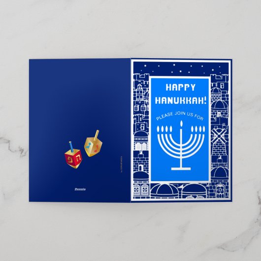 Happy Hanukkah Menorah Jewish luxury (Äußere Ablage)