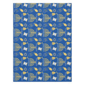 Happy Hanukkah Menorah Jüdisches Urlaubsmuster Tischdecke (Vorderseite)