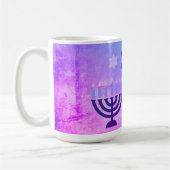 Happy Hanukkah Menorah Kaffeetasse (Links)