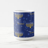 Happy Hanukkah Menorah Kaffeetasse (Mittel)