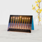Happy Hanukkah Menorah Miracle Card Karte (Gelbe Blume)