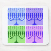 Happy Hanukkah Menorah Mousepad (Vorne)