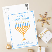 Happy Hanukkah Menorah Niedlich Personalisiert