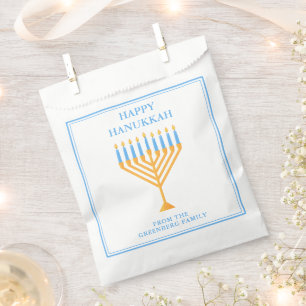 Happy Hanukkah Menorah Niedliches Custom Party Geschenktütchen