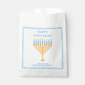 Happy Hanukkah Menorah Niedliches Custom Party Geschenktütchen (Vorderseite)