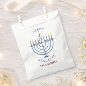 Happy Hanukkah Menorah Party Custom Geschenktütchen (Ausgeschnitten)
