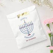 Happy Hanukkah Menorah Party Custom Geschenktütchen (Versiegelt)