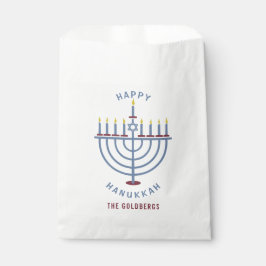 Happy Hanukkah Menorah Party Custom Geschenktütchen