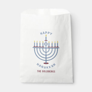 Happy Hanukkah Menorah Party Custom Geschenktütchen