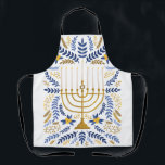 Happy Hanukkah Menorah Schürze<br><div class="desc">Happy Hanukkah menorah Schürze.</div>