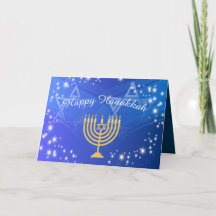 Happy Hanukkah Menorah Stars individuell anpassbar
