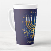 Happy Hanukkah Milchtasse (Linke Ecke)