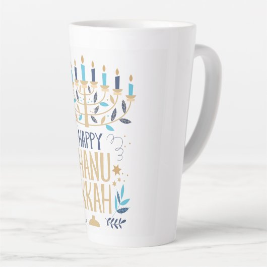 Happy Hanukkah Milchtasse (Rechte Ecke)