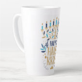 Happy Hanukkah Milchtasse (Linke Ecke)