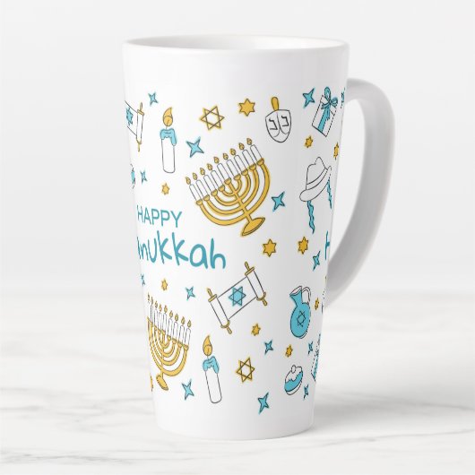 Happy Hanukkah Milchtasse (Rechte Ecke)
