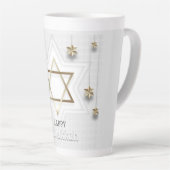 Happy Hanukkah Milchtasse (Rechte Ecke)