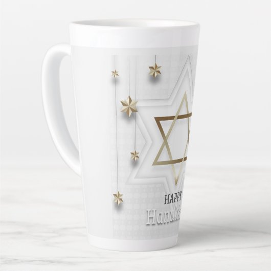 Happy Hanukkah Milchtasse (Linke Ecke)