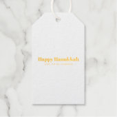 Happy Hanukkah minimalistisch einfache elegante An Geschenkanhänger (Vorderseite)