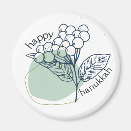 Happy Hanukkah (mit Gezeichnet Berries) Magnet