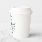 Happy Hanukkah (mit Gezeichnet Berries) Pappbecher (Links)