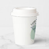 Happy Hanukkah (mit Gezeichnet Berries) Pappbecher (Rechts)