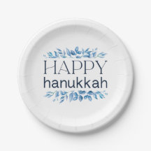Happy Hanukkah (mit Winter Watercolor Florals)