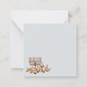 Happy Hanukkah Mitteilungskarte (Rückseite)