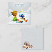 Happy Hanukkah Mitteilungskarte (Vorne/Hinten)
