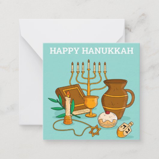 Happy Hanukkah Mitteilungskarte (Vorderseite)