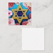 Happy Hanukkah Mitteilungskarte (Vorne/Hinten)