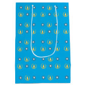 Happy Hanukkah Mittlere Geschenktüte (Rückseite)