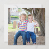 Happy Hanukkah Modern Foto Dreidel Star Name (Rückseite)