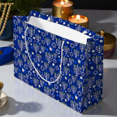 Happy Hanukkah Modern Große Geschenktüte