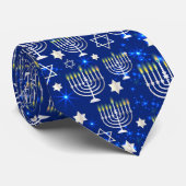Happy Hanukkah Modern Krawatte (Gerollt)