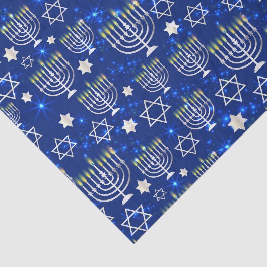 Happy Hanukkah Modern Seidenpapier (Ausschnitt)