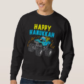 Happy Hanukkah Monster Truck Jew Kids Toddler Boys Sweatshirt (Vorderseite)