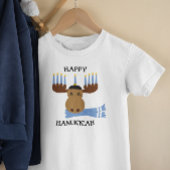 Happy Hanukkah Moose Menorah T-Shirt